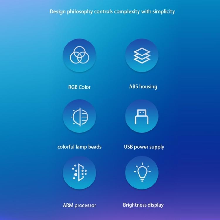 MultiColor Music LED Light Bar USB Power Light With Remote Connectivity For Gaming Room Decors Car Ambients Lighting