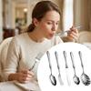 Mirror Polish Dessert Spoon Kits Shell Shape Dining Tableware Luxury Cutlery Set  Home Kitchen