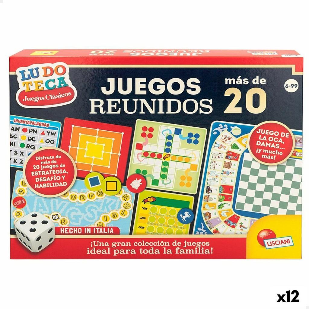 Board Game Lisciani Juegos Reunidos ES 40 X 0.1 X 33 Cm (12 Units)