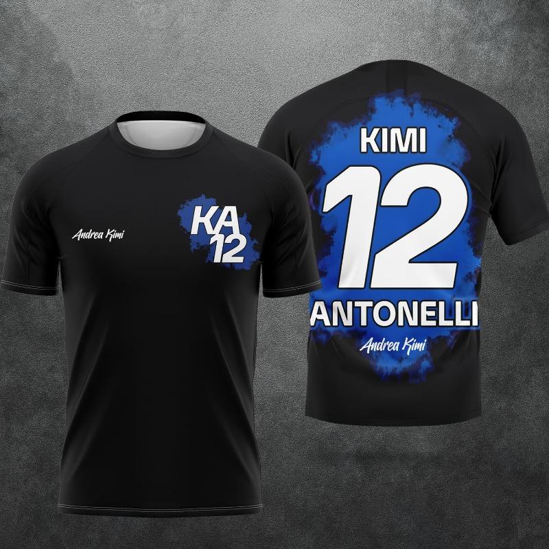 2026 Nuovo Numero di Gara. T-shirt con Stampa 3D Fan di George Russell 63 Uomo Donna Estiva Casual Manica Corta Abbinamento Famiglia