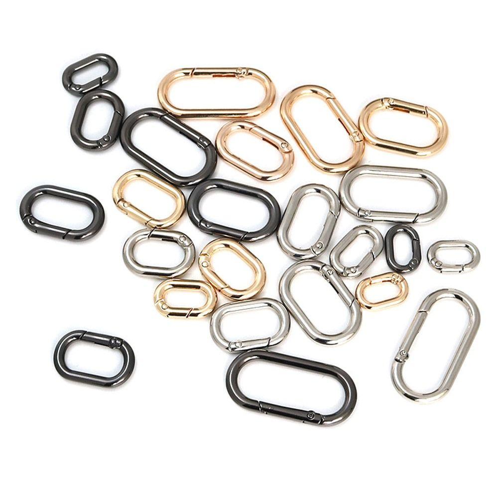 Camping Hiking Accessories Spring Oval Rings Outdoor Carabiner Handbags Clips Bag Belt Buckles