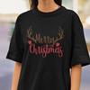 Merry Christmas Tee: Ribbon Xmas Holiday T-Shirt