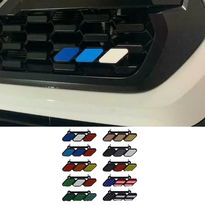 Car Front Grille Emblem for Toyota Tacoma 4Runner Tundra Rav4 Highlander Auto Body Badge Exterior Accessories