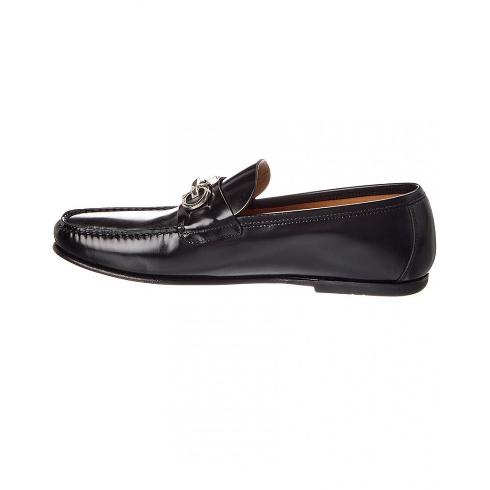 Salvatore Ferragamo Ferragamo Galileo Leather Loafer Black