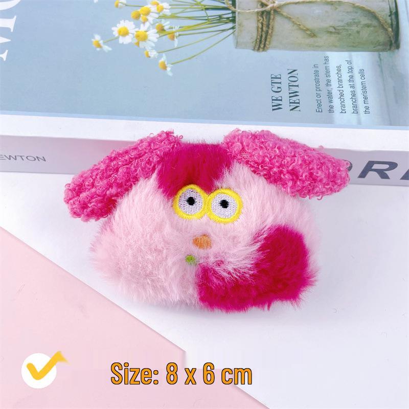 Screaming Puppy Keychain: Adorable Plush Pendant & Hair Accessory for Kids