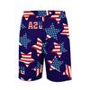Men's Elastic Waist Shorts With Printed We The 250 Years Of USA Flag Comfortable Loose Fit Casual Style