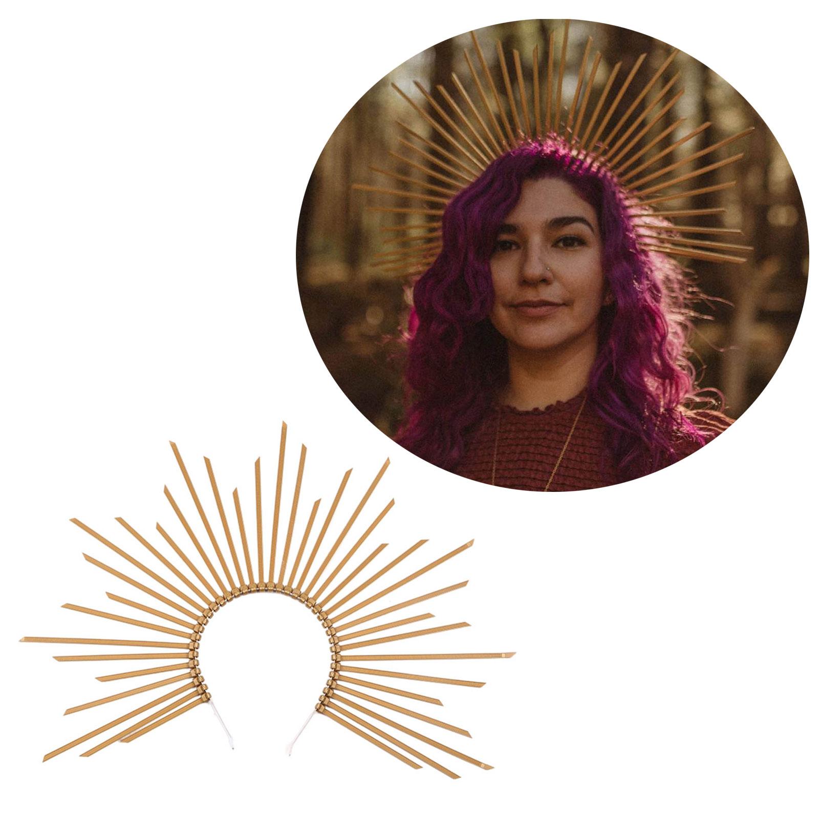 

Fashionable Hair Jewelry Chic Headpiece Goddess Headband Alloy Material Elegant Party Hair Accessories Gift for Women 2 срібний