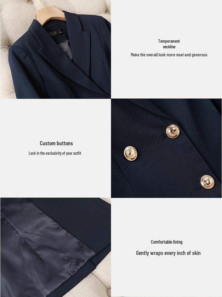 Set Costum Profesional de Înaltă Calitate pentru Femei pentru Recepționiste, Profesori și Personal de Salon - Slim Fit și la Modă