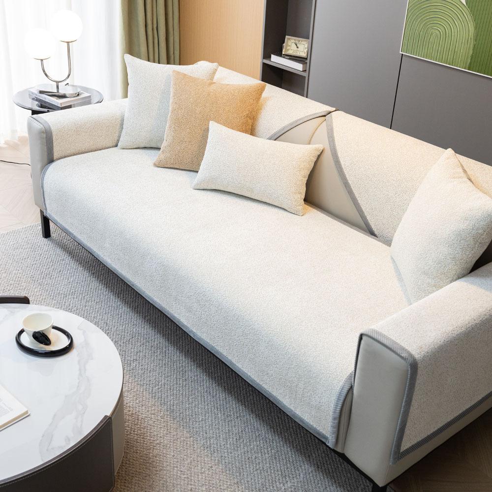 Snow Velvet Chenille Sofa Cushion Four Seasons Universal Simple Modern Sofa Cover Cloth Cover Cover All-Inclusive Universal Non-Slip Cushion