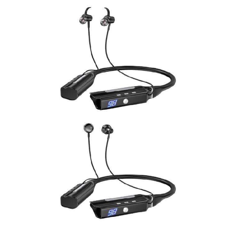 Dynamic Sound Neckband Earphones,6000mAh Battery, IPX6 for Sports, Bluetooth-compatible 5.2 Clear Phone Calls