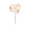 Handmade Wooden Flower Stakes for Garden Plant Identification