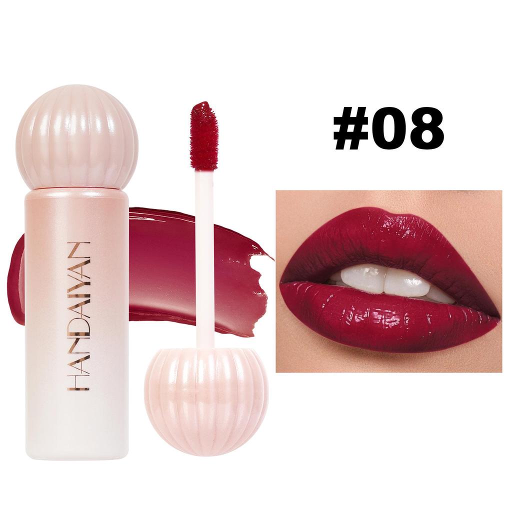 Silky Stained Lip Glaze Hydrating Long-lasting Mirror Dye Lip Liquid Lipstick Lip Gloss Lip Glaze