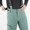SALOMON Ski Pants Men's Green Straight Fit LC2333300