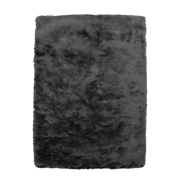 Tapis Shaggy à poils longs - THE DECO FACTORY - 60 x 90 cm - Noir