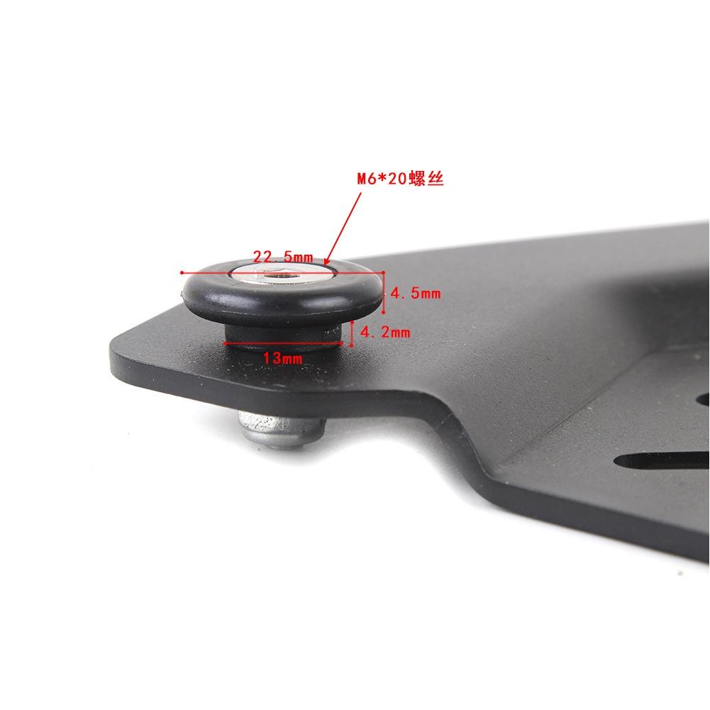 12pcs Bushing Pad ABS Black CNC Aluminum Alloy Motorcycle