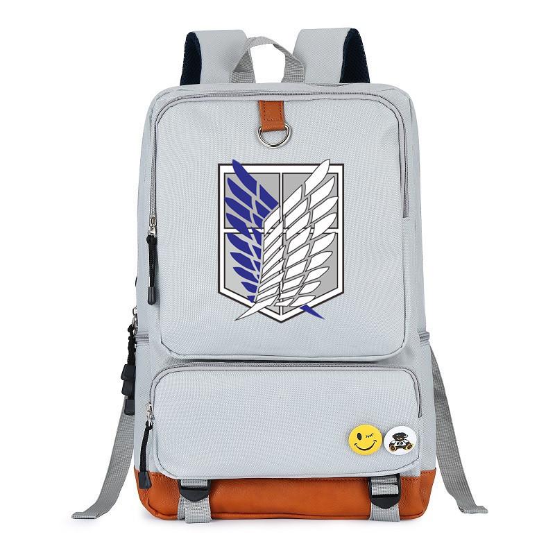 Anime Attack Giant Backpack Men'S And Women'S Backpack Travel Bag Computer Bag Student School Bag