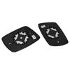 For Dodge Journey 2009- Fiat Freemont 2011-2025 1PCS Outer Rearview Side Wing Mirror Glass Lens Reflector Lens With Heated