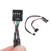 1 Male to 2 Male Port USB 2.0 Header 9PIN to Dual 9PIN Extension HUB with SATA Power Cable