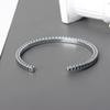 Retro Minimalist Floral Open Cuff Bracelet Unisex Fashion Bangle Gift For Best Friend Stylish Jewelry Accessory
