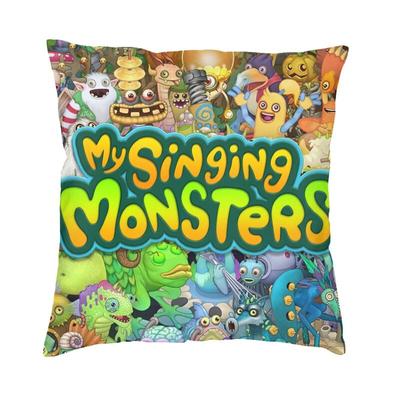My Singing Monsters Throw Potahy na polštáře Dekorace do obývacího pokoje Severské dobrodružství Videohra Venkovní polštáře Čtvercový povlak na polštář