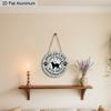 2D Flat Aluminium Sign with Spoiled Cat Pattern - Unique Decorative Sign & Plaque with Paws Stars - Ideal for Wall Decoration - No Electricity Needed