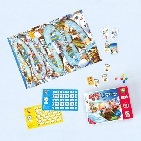 [Happy Baobab] Semsem Sledding Hill Board Game Elementary Math Education Division