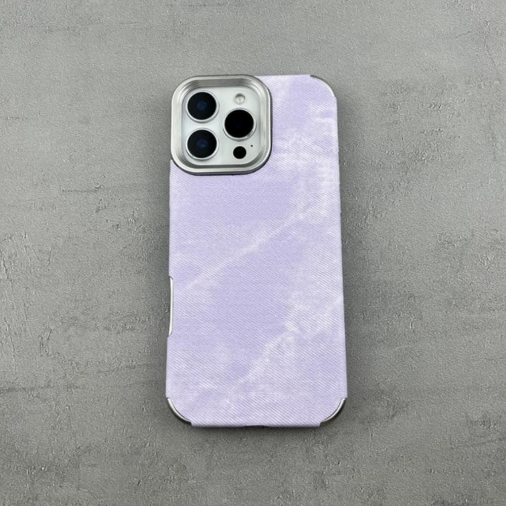 Candy Vintage Cowboy Stoff Hülle für iPhone 17 Air 16 15 14 13 12 Pro Max 11 Plus 17Pro Jeans Weicher Stoßfänger Galvanisierte Abdeckung