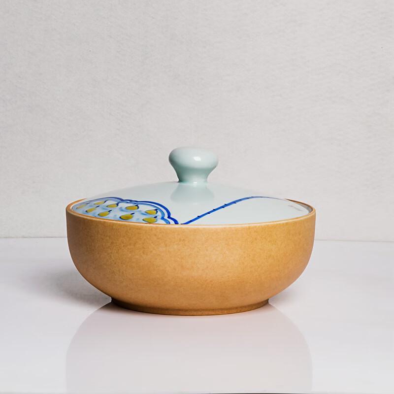 Japanese Ceramic Steaming Bowl with Lid