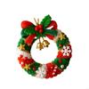 Christmas Bells Ornament Knitted Santa Hanging Bells Christmas Tree Decorations For Indoor Outdoor Decoration
