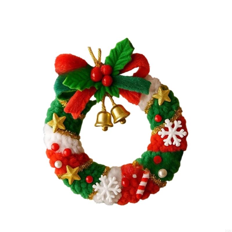 Christmas Bells Ornament Knitted Santa Hanging Bells Christmas Tree Decorations For Indoor Outdoor Decoration