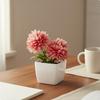 Mini Artificial Potted Plant Compact Size Small Fake Flower Pot Lifelike Appearance