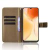 For Oukitel C61 Pro/Oukitel C61 Leather Wallet Case with Strap Diamond Texture Phone Cover