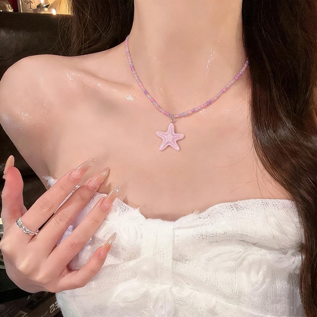 2pcs Set Cute Crystal Butterfly Bowknot Pendant Necklace for Women Girl Charm Aesthetic Neck Y2K Sweet Jewelry Accessories Gifts