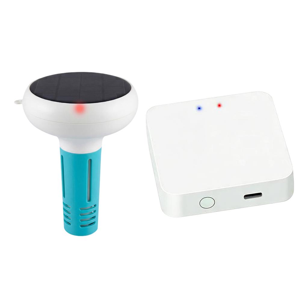 7-in-1 Smart Pool Monitor Floating Wireless Water Quality Tester Temperature EC ORP for Swimming Pools Hot Tub Jacuzzi Spa