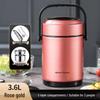 Winter Stainless Steel Insulated Multi-layer Lunch Box - Portable, Large Capacity, Keeps Food Hot for 24 Hours, Perfect for Home or Office.