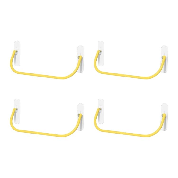 Водонепроницаемый держатель для обуви для душа и балкона Легкая установка Пластиковая полка предотвращает появление плесени и хранение шлепанцев жёлтый 599₽