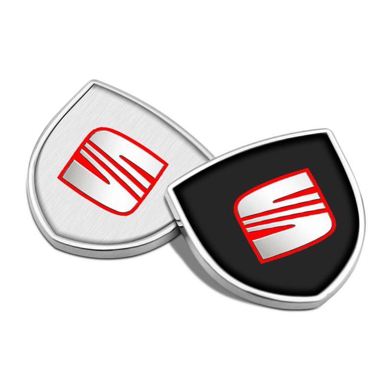 1Pcs 3D Metal Auto Door Shield Emblem Car Body Badge Sticker Styling for SEAT Leon FR 5 6 MII Altea 5F Ibiza Toledo Cordoba Alhambra MK3