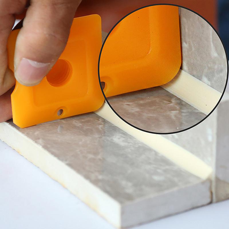 4pcs Silicone Applicator Scraper Sealant Smooth Remover Tool Silicone Sealant Tool Spreader Kit Caulk Tile Grout Applicator
