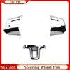 ABS Chrom Auto Lenkrad Abdeckung Dekoration Aufkleber Trim für Volkswagen VW GOLF 6 MK6 JETTA MK5 MK6 POLO Bora