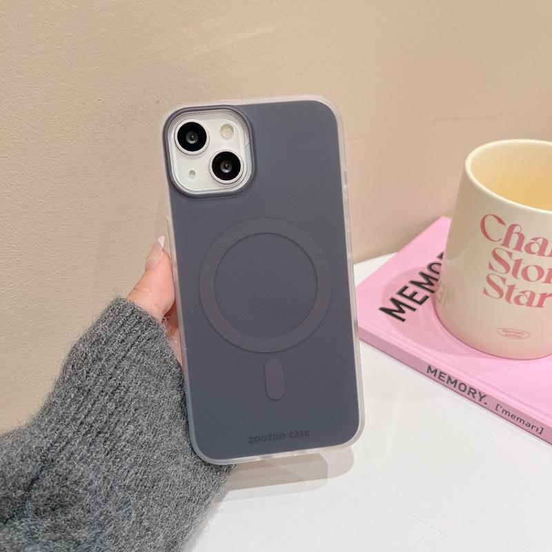 Ins Wind Macaron Potrivit pentru Apple 15 Husa pentru telefon mobil Ventire magnetica IPhone14 Candy Color 16Promax Husa tare 13