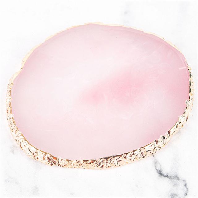 

1 шт., круглая палитра для ногтей из смолы, агата, накладные кончики ногтей, смешивание цветов, палетка для рисования, гель-лак, дисплей, полка, маникюрный инструмент белый