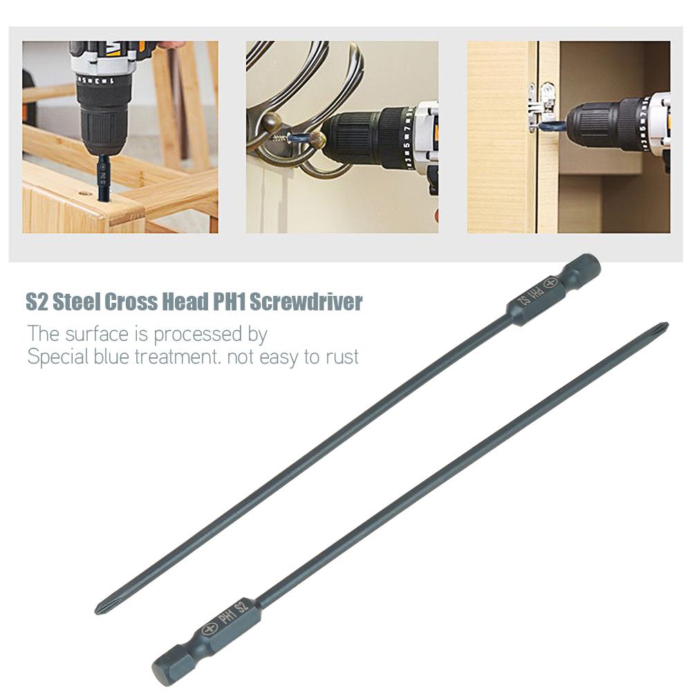 

Набор из 10 шт. стальных бит S2 с крестообразным шлицем PH1, хвостовик 1/4 дюйма, длина 150 мм