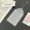 Transparent Glitter 3 Inch Photocard Holder PVC Heart Card Holder Storage Idol Card Display Protective Pendant Photo Card Holder