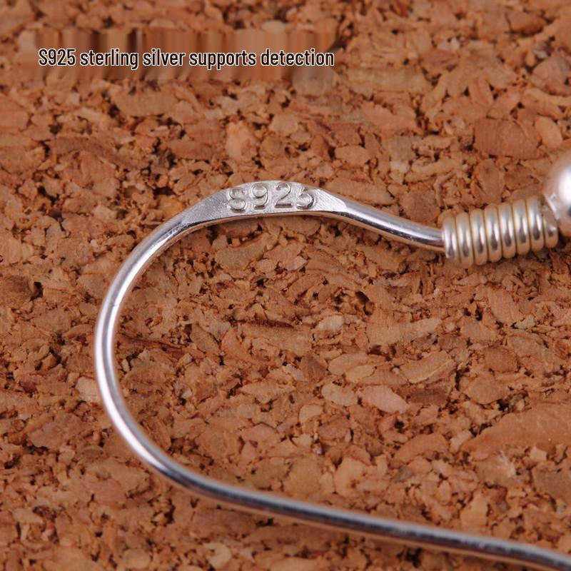 925 Sterling Silver Ear Hooks: Handmade Dangle Earrings with Pearls, DIY Jewelry Findings for Women