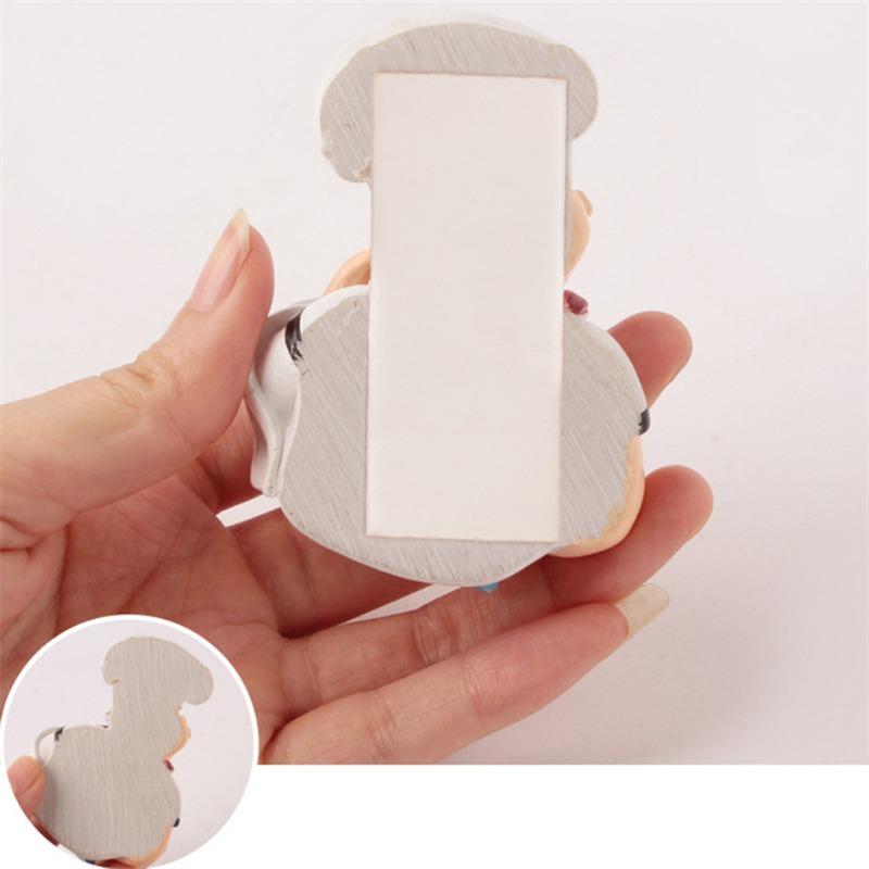 1/10pcs Cartoon Power Cord Storage Rack Chef Plug Hook Strong Adhesive Hook Creative Plug Finishing Bracket
