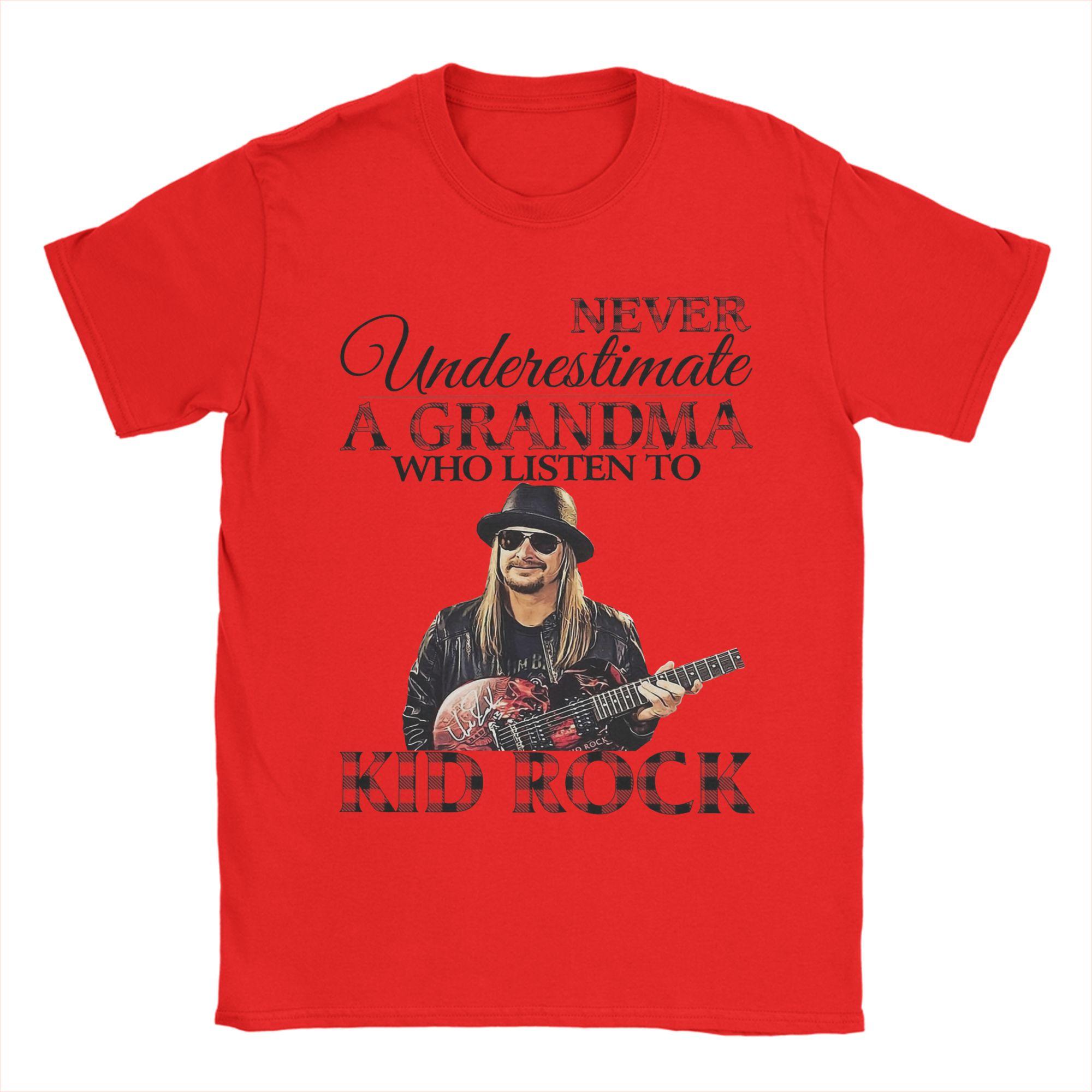 Kid Rock Singer Rapper Print T Shirt for Men Women  100 Cotton  Tee Shirt Clothing S