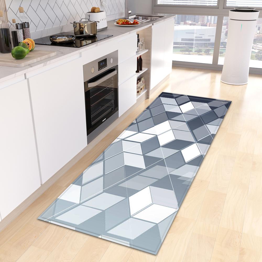 Kitchen Mat Home Bedroom Entrance Door Mat Living Room Floor Carpet Corridor Balcony Door Non-slip Carpet