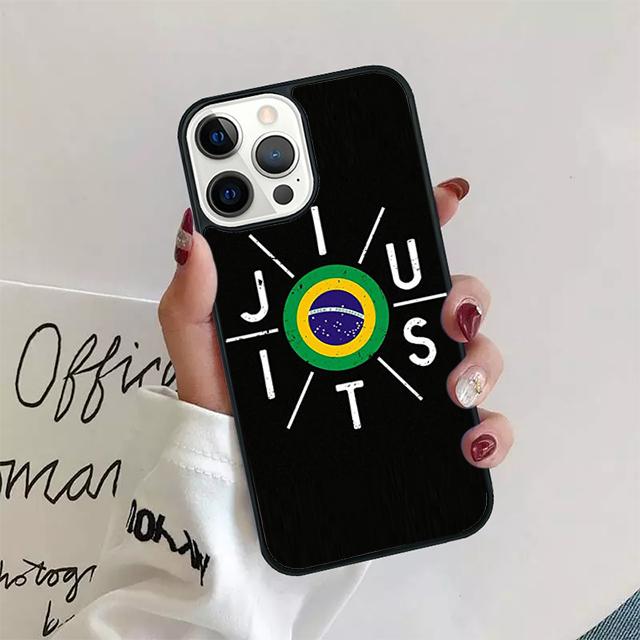 BJJ Brazilian Jiu Jitsu Phone Case Cover For iPhone 17 Air 15 16 14 13 12 Pro Max 11 Pro Max Plus Coque Shell