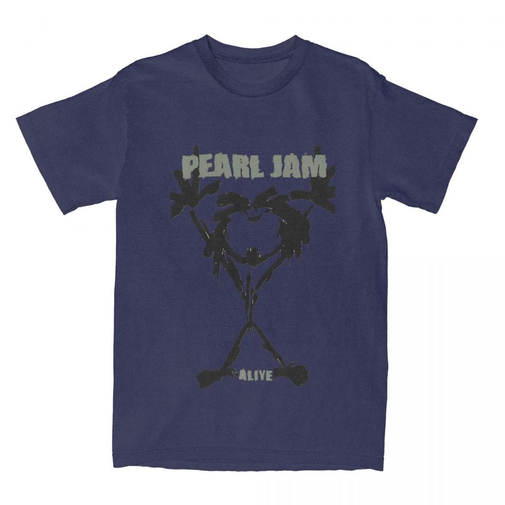 Erkek Kadın Metal Grup Rock Pearl Jams Müzik Tişörtü Ürün 100% Pamuk Tişört Giyim Mizahi Tişörtler Yeni Gelen