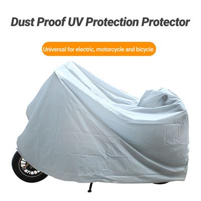 Motosiklet Örtüsü Su Geçirmez Alan Toz Geçirmez Büyük Tek PEVA Bisiklet Katmanı Güneşe Dayanıklı Yağmur Örtüsü